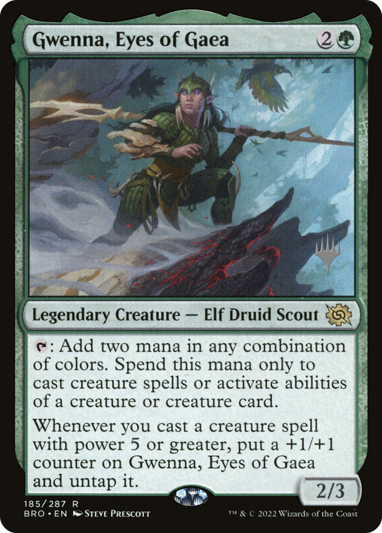 Gwenna, Eyes of Gaea (PBRO-185P) - The Brothers' War Promos Foil - Premium MTG Single from Wizards of the Coast - Just $3.69! Shop now at Game Crave Tournament Store