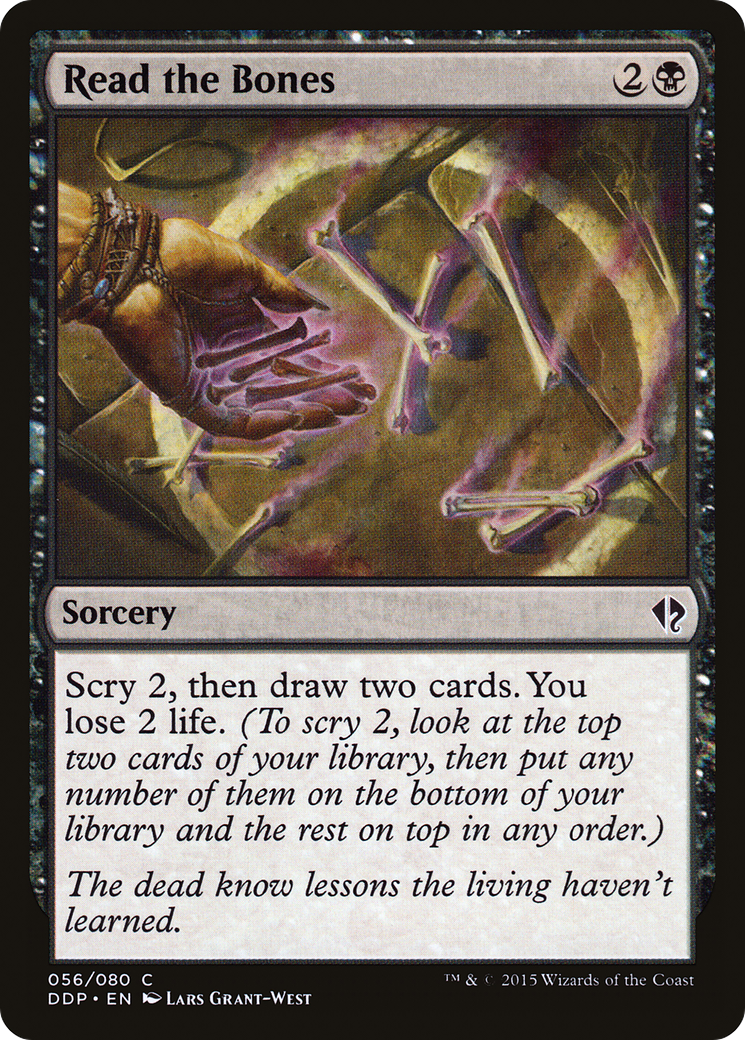 Read the Bones (DDP-056) - Duel Decks: Zendikar vs. Eldrazi - Premium MTG Single from Wizards of the Coast - Just $0.09! Shop now at Game Crave Tournament Store
