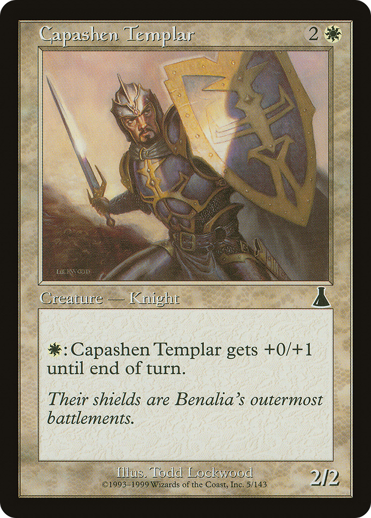 Capashen Templar (UDS-005) - Urza's Destiny Foil - Premium MTG Single from Wizards of the Coast - Just $0.28! Shop now at Game Crave Tournament Store