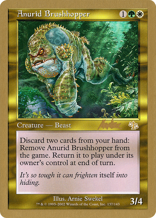Anurid Brushhopper (WC02-BK137) - World Championship Decks 2002 - Premium MTG Single from Wizards of the Coast - Just $0.14! Shop now at Game Crave Tournament Store