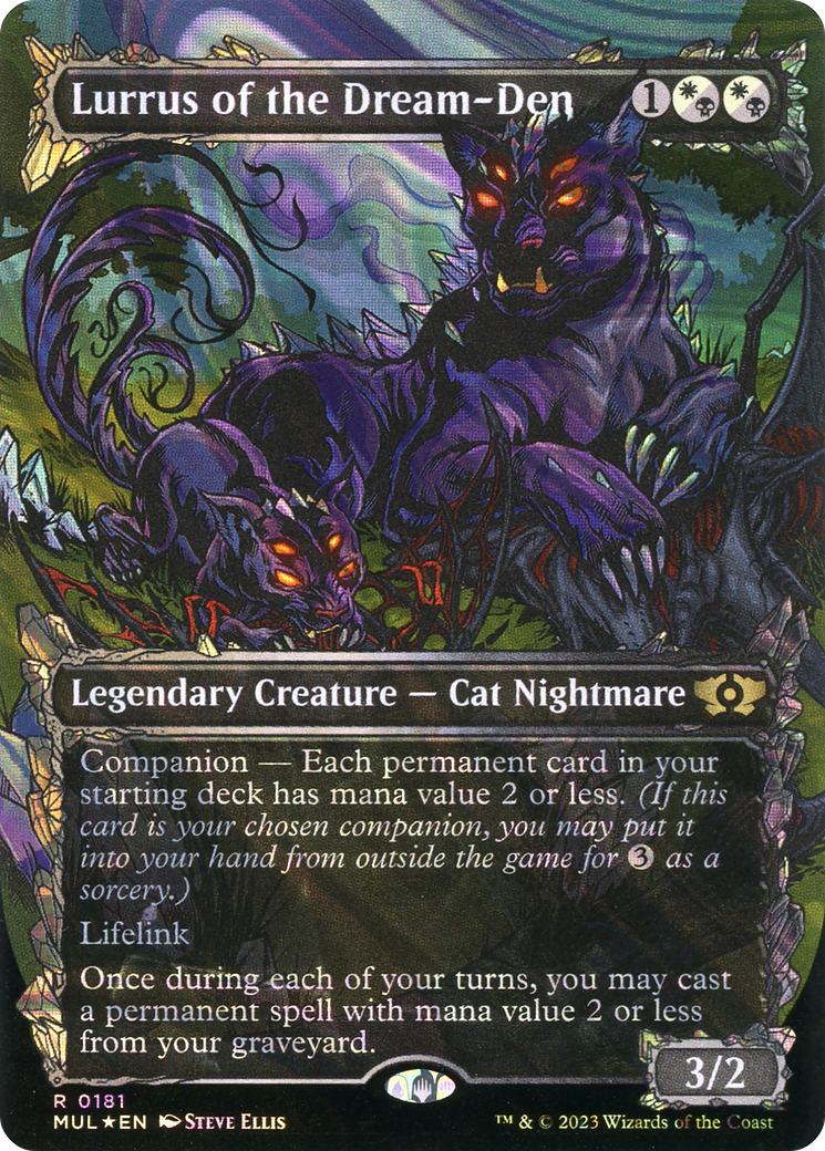 Lurrus of the Dream-Den (MUL-181) - Multiverse Legends: (Showcase) (Borderless) Foil - Premium MTG Single from Wizards of the Coast - Just $6.80! Shop now at Game Crave Tournament Store