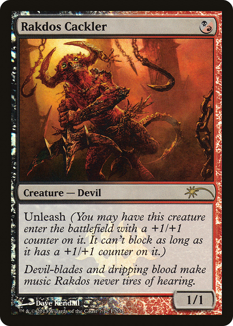Rakdos Cackler (F13-007) - Friday Night Magic 2013 Foil - Premium MTG Single from Wizards of the Coast - Just $0.11! Shop now at Game Crave Tournament Store