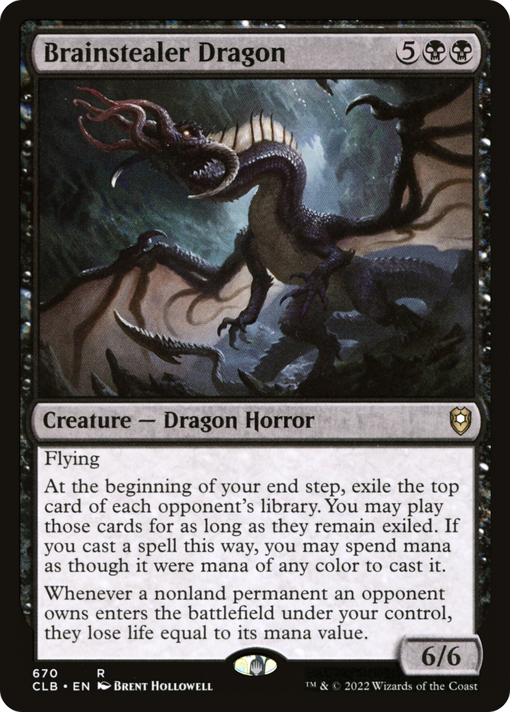Brainstealer Dragon (CLB-670) - Commander Legends: Battle for Baldur's Gate - Premium MTG Single from Wizards of the Coast - Just $1.06! Shop now at Game Crave Tournament Store