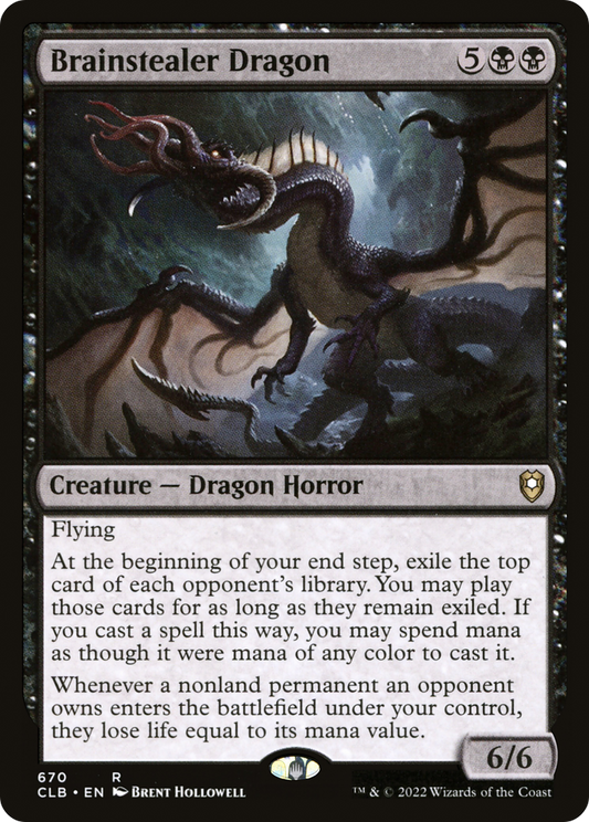 Brainstealer Dragon (CLB-670) - Commander Legends: Battle for Baldur's Gate - Premium MTG Single from Wizards of the Coast - Just $1.06! Shop now at Game Crave Tournament Store