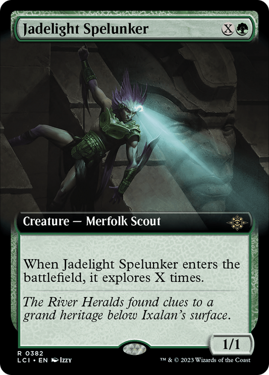 Jadelight Spelunker (LCI-382) - The Lost Caverns of Ixalan: (Extended Art) Foil - Premium MTG Single from Wizards of the Coast - Just $0.08! Shop now at Game Crave Tournament Store