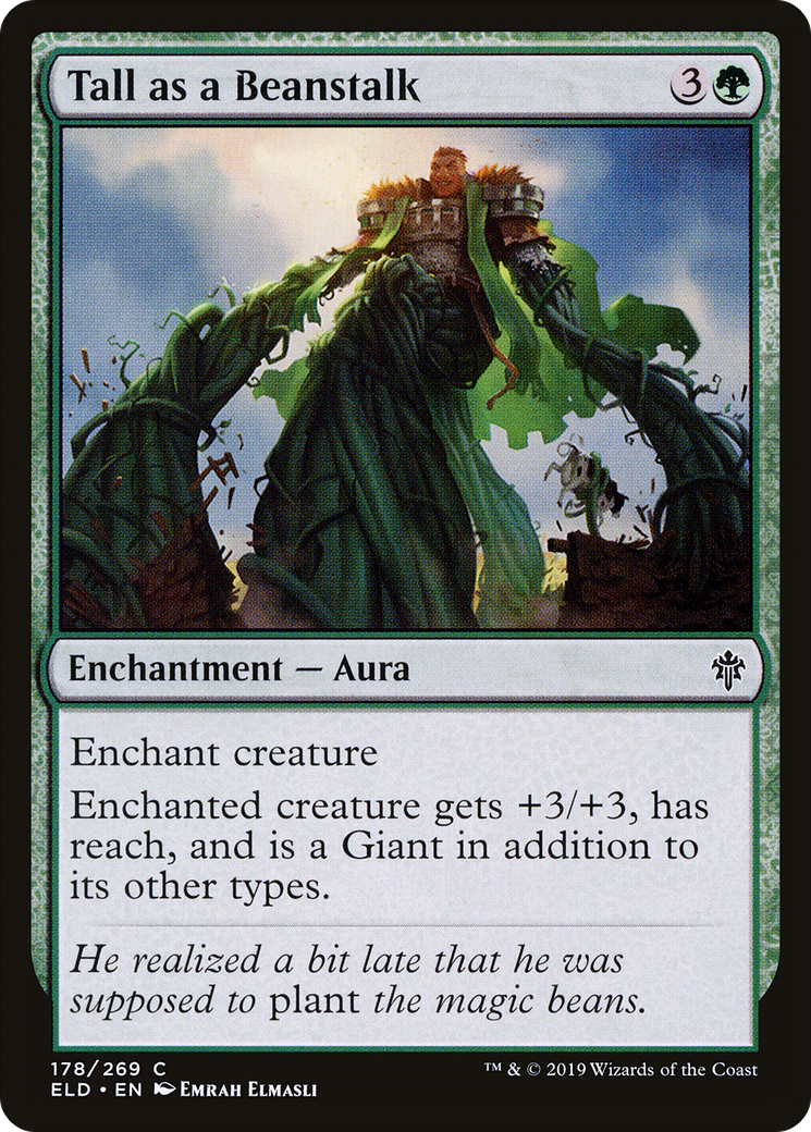 Tall as a Beanstalk (ELD-178) - Throne of Eldraine Foil - Premium MTG Single from Wizards of the Coast - Just $0.08! Shop now at Game Crave Tournament Store