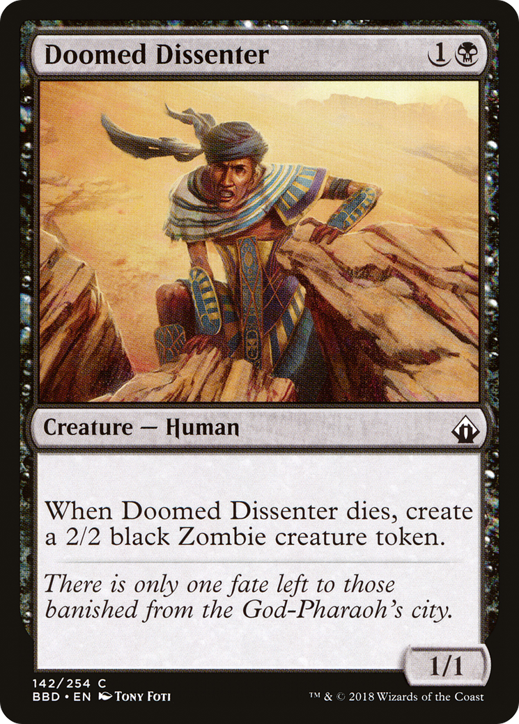 Doomed Dissenter (BBD-142) - Battlebond - Premium MTG Single from Wizards of the Coast - Just $0.08! Shop now at Game Crave Tournament Store