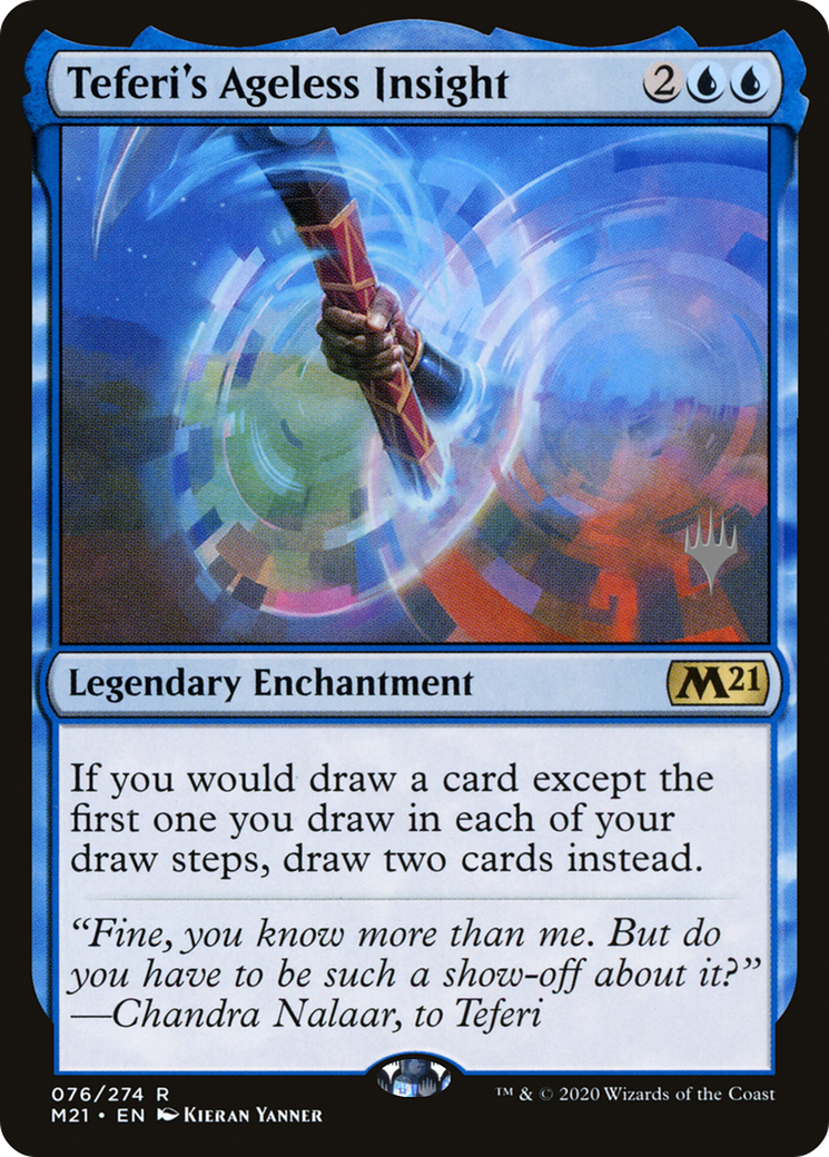 Teferi's Ageless Insight (PM21-76P) - Core Set 2021 Promos Foil - Premium MTG Single from Wizards of the Coast - Just $4.61! Shop now at Game Crave Tournament Store
