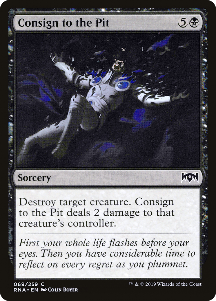 Consign to the Pit (RNA-069) - Ravnica Allegiance - Premium MTG Single from Wizards of the Coast - Just $0.08! Shop now at Game Crave Tournament Store