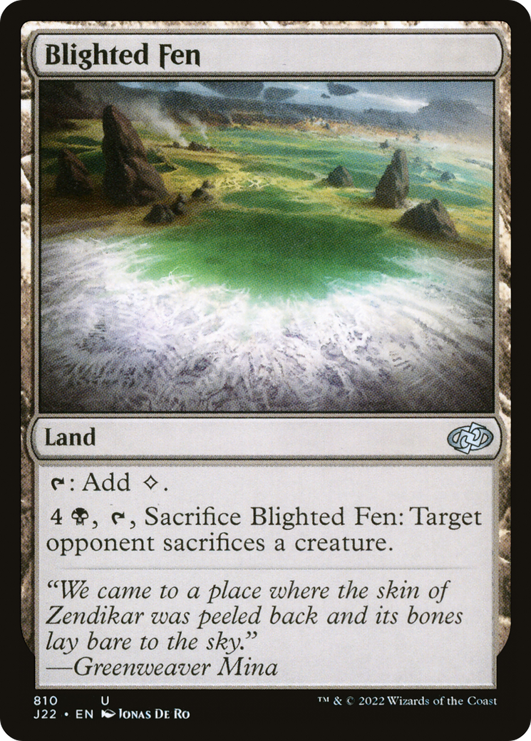 Blighted Fen (J22-810) - Jumpstart 2022 - Premium MTG Single from Wizards of the Coast - Just $0.08! Shop now at Game Crave Tournament Store