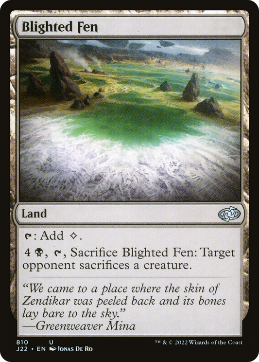 Blighted Fen (J22-810) - Jumpstart 2022 - Premium MTG Single from Wizards of the Coast - Just $0.08! Shop now at Game Crave Tournament Store