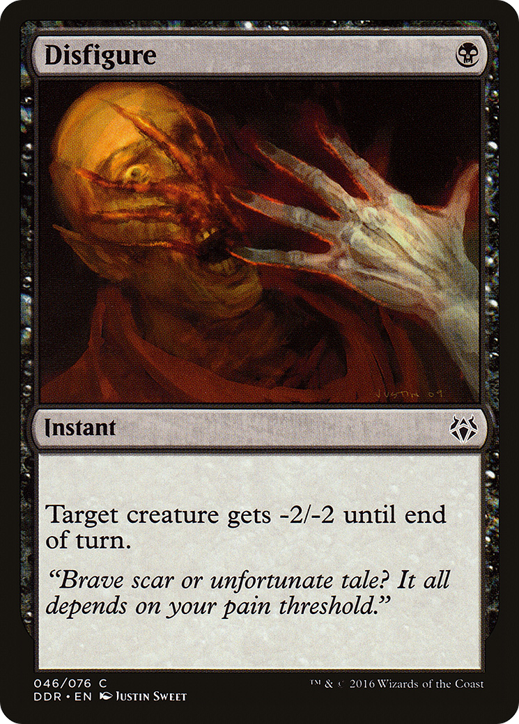 Disfigure (DDR-046) - Duel Decks: Nissa vs. Ob Nixilis - Premium MTG Single from Wizards of the Coast - Just $0.08! Shop now at Game Crave Tournament Store