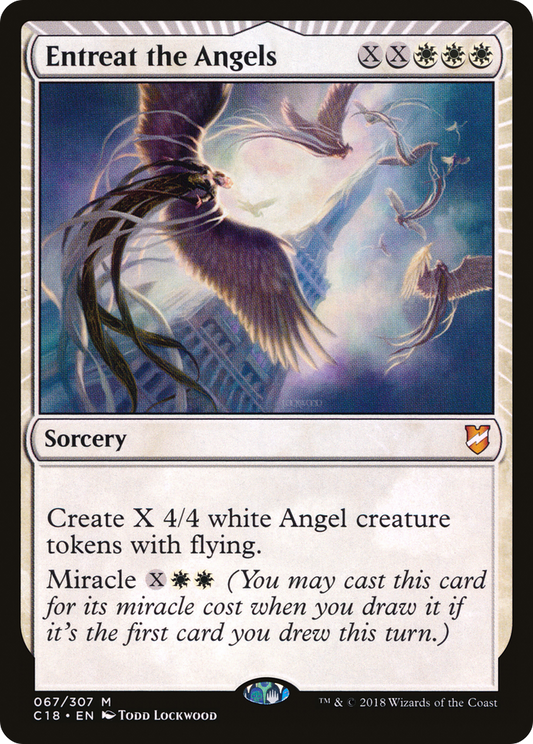 Entreat the Angels (C18-067) - Commander 2018: (miracle) - Premium MTG Single from Wizards of the Coast - Just $0.14! Shop now at Game Crave Tournament Store