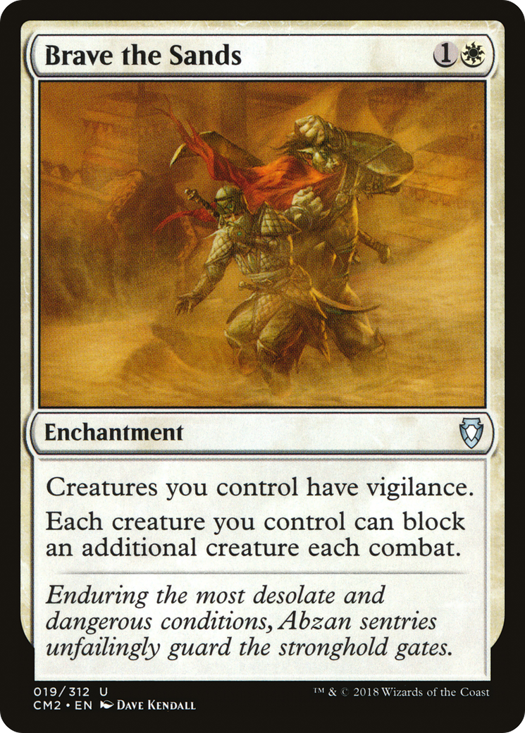 Brave the Sands (CM2-019) - Commander Anthology Volume II - Premium MTG Single from Wizards of the Coast - Just $4.06! Shop now at Game Crave Tournament Store
