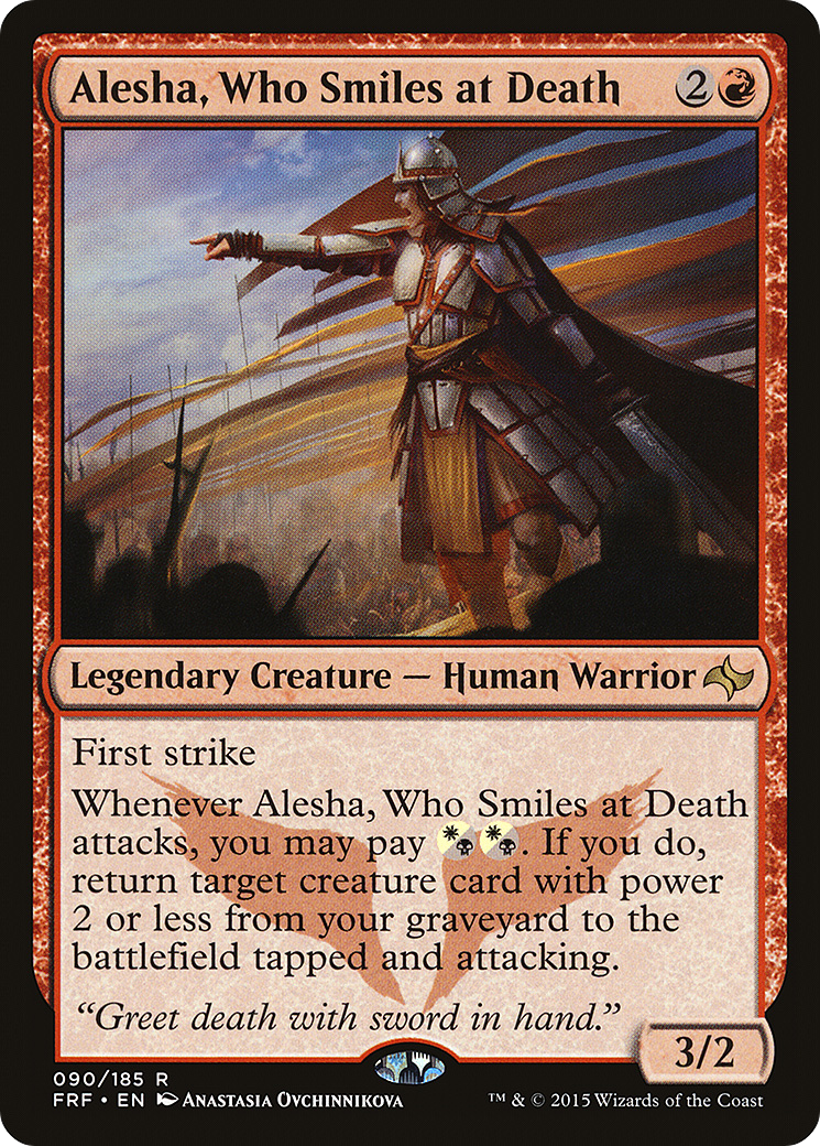 Alesha, Who Smiles at Death (FRF-090) - Fate Reforged - Premium MTG Single from Wizards of the Coast - Just $0.25! Shop now at Game Crave Tournament Store