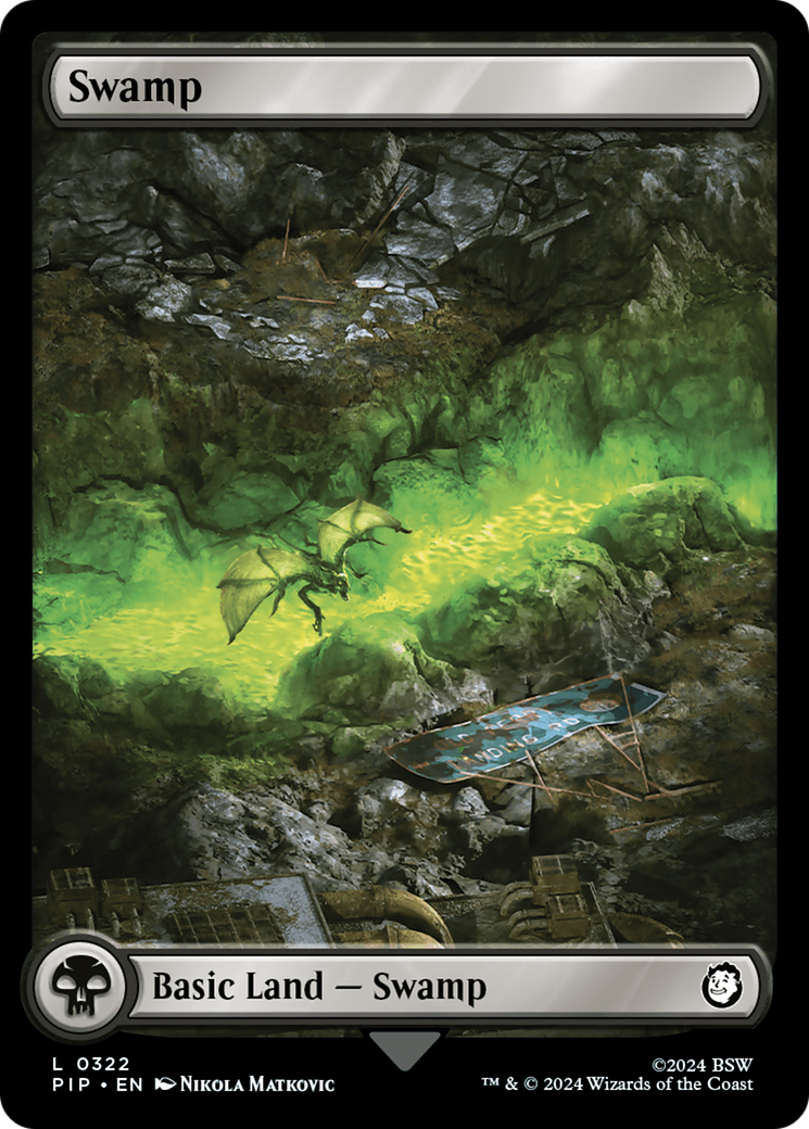 Swamp (PIP-322) - Fallout Foil - Premium MTG Single from Wizards of the Coast - Just $0.43! Shop now at Game Crave Tournament Store