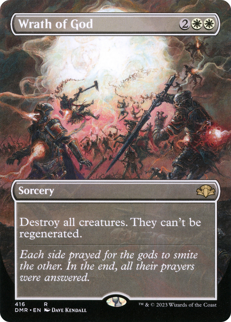 Wrath of God (DMR-416) - Dominaria Remastered (Borderless) Foil - Premium MTG Single from Wizards of the Coast - Just $0.86! Shop now at Game Crave Tournament Store