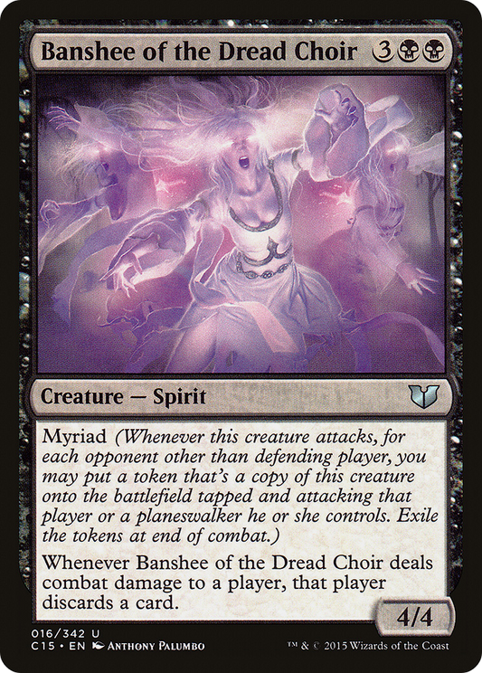 Banshee of the Dread Choir (C15-016) - Commander 2015 - Premium MTG Single from Wizards of the Coast - Just $0.54! Shop now at Game Crave Tournament Store