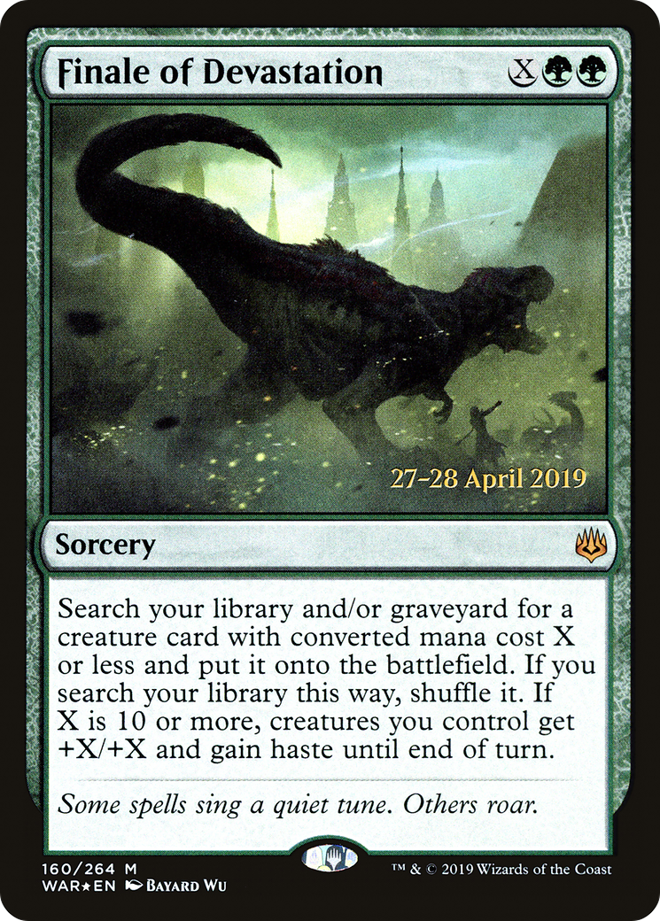 Finale of Devastation (PWAR-160S) - War of the Spark Promos Foil - Premium MTG Single from Wizards of the Coast - Just $29.10! Shop now at Game Crave Tournament Store