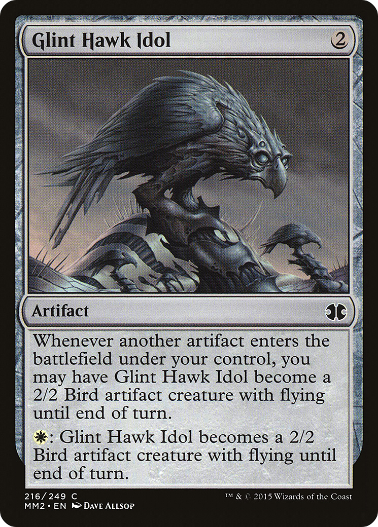 Glint Hawk Idol (MM2-216) - Modern Masters 2015 - Premium MTG Single from Wizards of the Coast - Just $0.25! Shop now at Game Crave Tournament Store