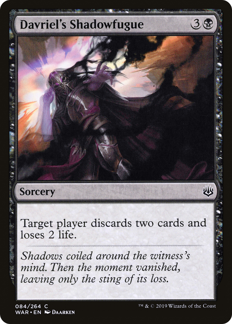 Davriel's Shadowfugue (WAR-084) - War of the Spark - Premium MTG Single from Wizards of the Coast - Just $0.08! Shop now at Game Crave Tournament Store