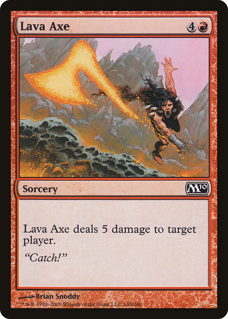 Lava Axe (M10-145) - Magic 2010 - Premium MTG Single from Wizards of the Coast - Just $0.13! Shop now at Game Crave Tournament Store