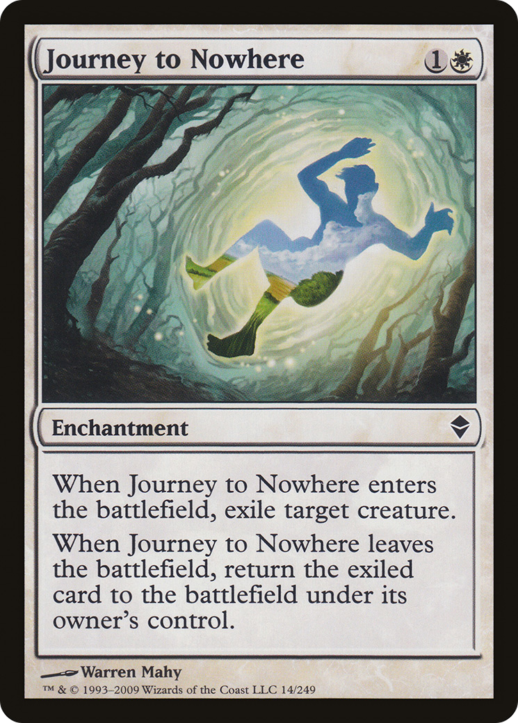 Journey to Nowhere (ZEN-014) - Zendikar Foil - Premium MTG Single from Wizards of the Coast - Just $2.76! Shop now at Game Crave Tournament Store