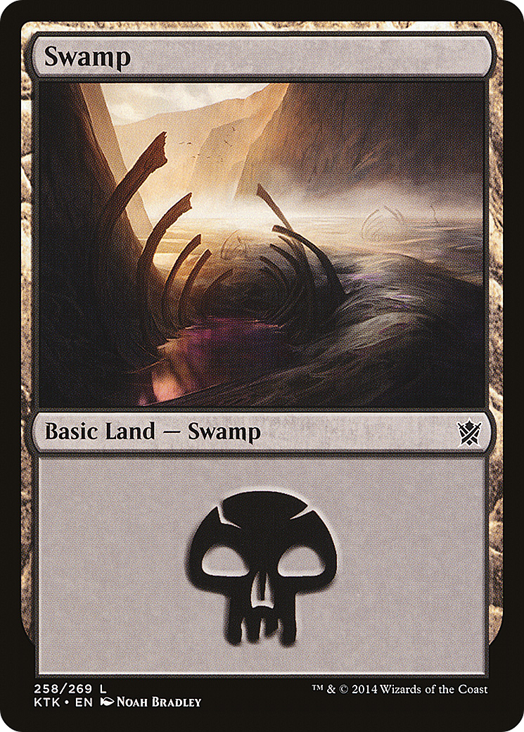 Swamp (KTK-258) - Khans of Tarkir - Premium MTG Single from Wizards of the Coast - Just $0.08! Shop now at Game Crave Tournament Store