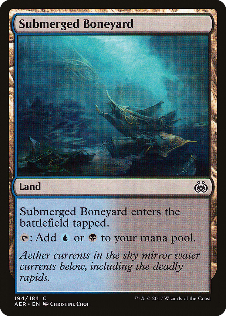 Submerged Boneyard (AER-194) - Aether Revolt - Premium MTG Single from Wizards of the Coast - Just $0.08! Shop now at Game Crave Tournament Store