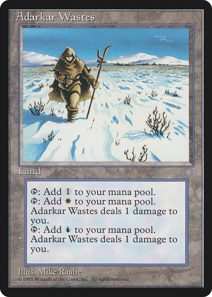 Adarkar Wastes (ICE-351) - Ice Age - Premium MTG Single from Wizards of the Coast - Just $6.08! Shop now at Game Crave Tournament Store