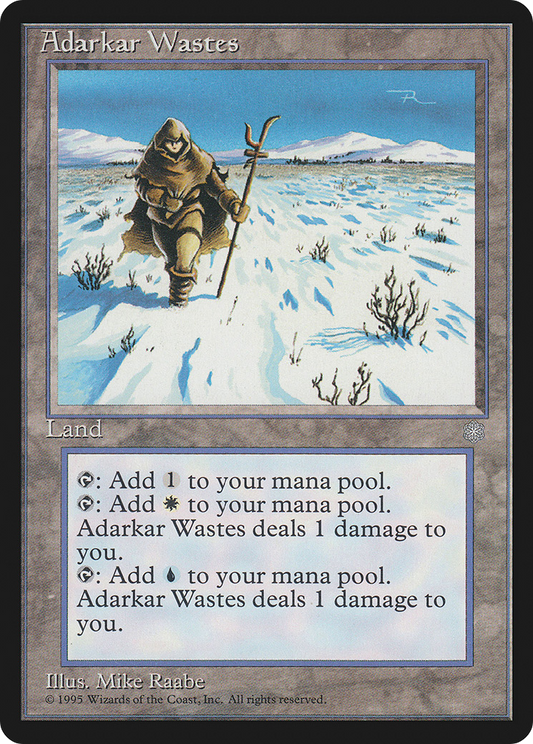 Adarkar Wastes (ICE-351) - Ice Age - Premium MTG Single from Wizards of the Coast - Just $6.08! Shop now at Game Crave Tournament Store