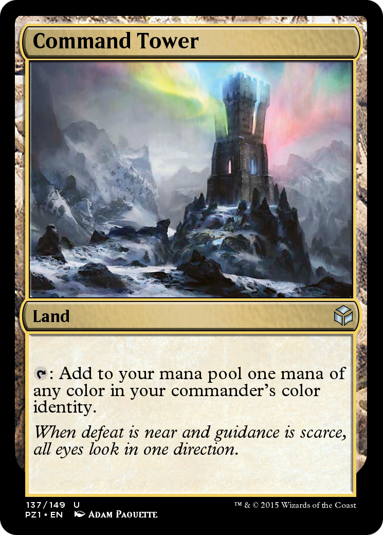 Command Tower (PZ1-137) - Legendary Cube Prize Pack - Premium MTG Single from Wizards of the Coast - Just $0! Shop now at Game Crave Tournament Store