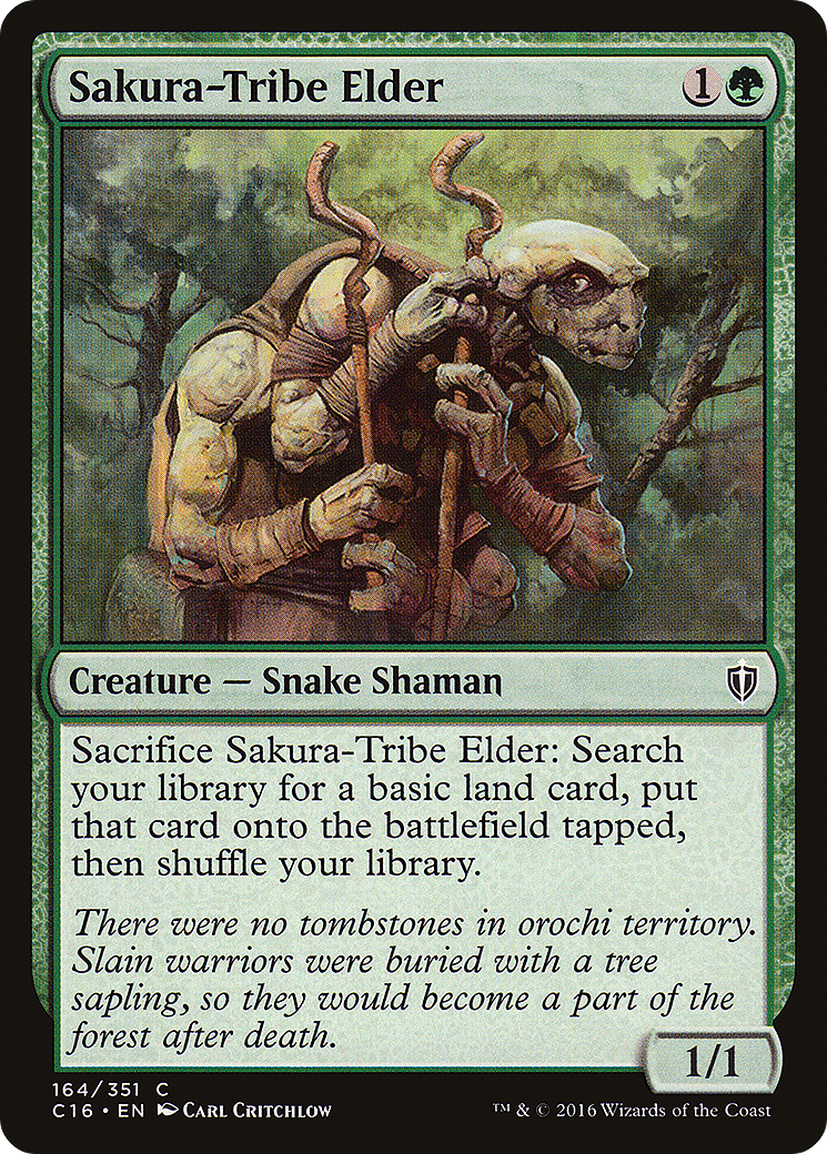Sakura-Tribe Elder (C16-164) - Commander 2016 - Premium MTG Single from Wizards of the Coast - Just $0.18! Shop now at Game Crave Tournament Store