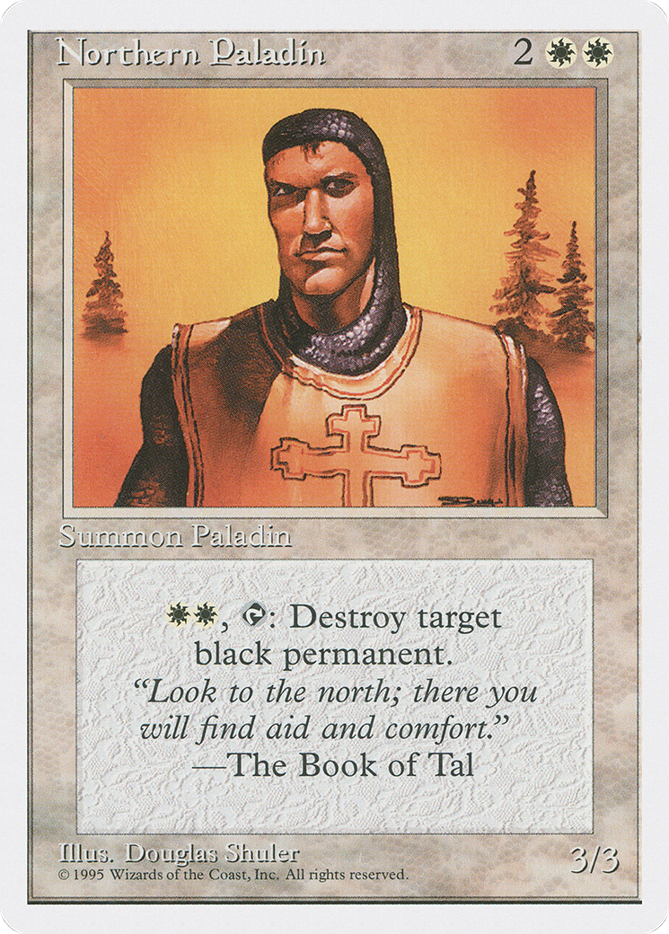 Northern Paladin (4ED-037) - Fourth Edition - Premium MTG Single from Wizards of the Coast - Just $0.40! Shop now at Game Crave Tournament Store