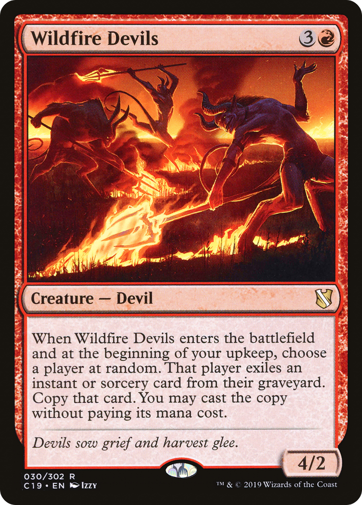 Wildfire Devils (C19-030) - Commander 2019 - Premium MTG Single from Wizards of the Coast - Just $0.08! Shop now at Game Crave Tournament Store