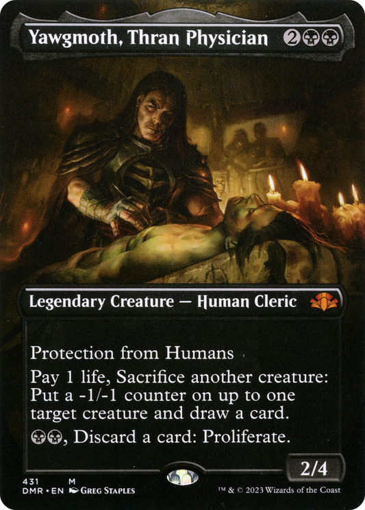 Yawgmoth, Thran Physician (DMR-431) - Dominaria Remastered (Borderless) - Premium MTG Single from Wizards of the Coast - Just $3.63! Shop now at Game Crave Tournament Store