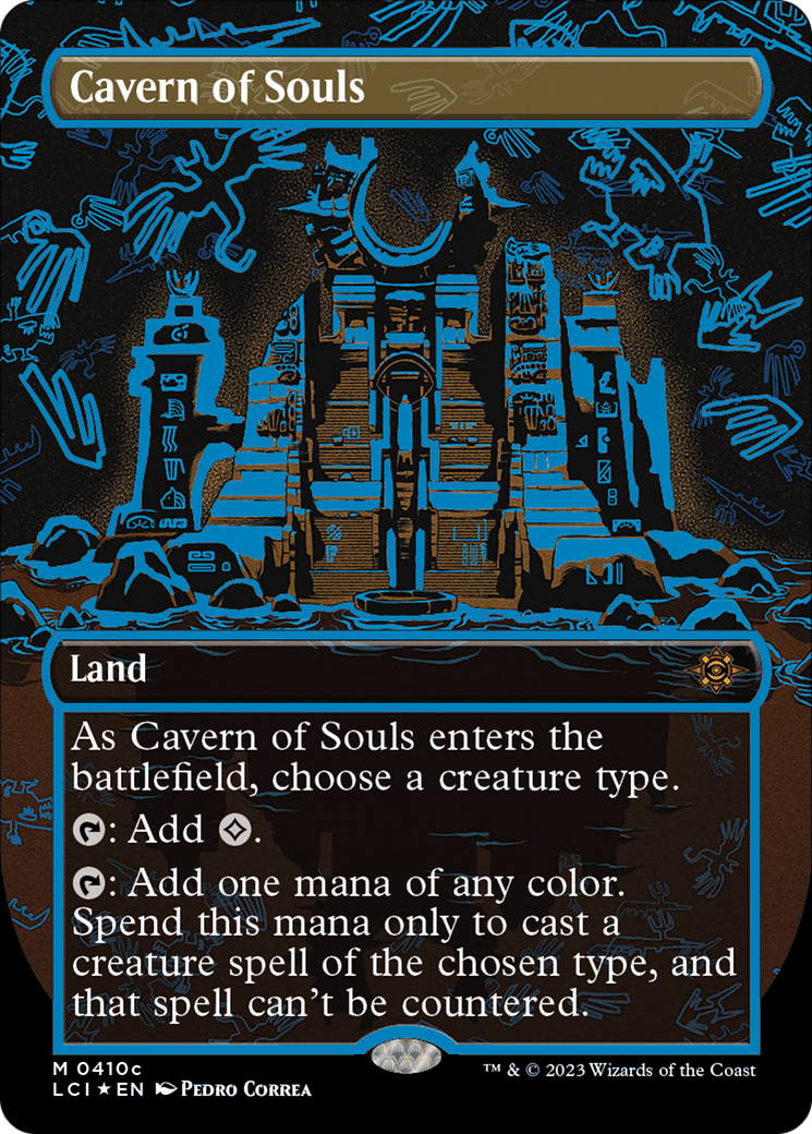 Cavern of Souls (LCI-410C) - The Lost Caverns of Ixalan (Borderless) Foil - Premium MTG Single from Wizards of the Coast - Just $45.51! Shop now at Game Crave Tournament Store