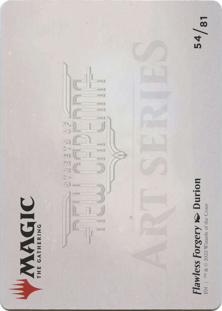 Flawless Forgery // Flawless Forgery (ASNC-054) - New Capenna Art Series (Borderless) Foil - Premium MTG Single from Wizards of the Coast - Just $0! Shop now at Game Crave Tournament Store