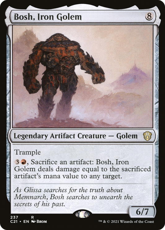 Bosh, Iron Golem (C21-237) - Commander 2021 - Premium MTG Single from Wizards of the Coast - Just $0.25! Shop now at Game Crave Tournament Store