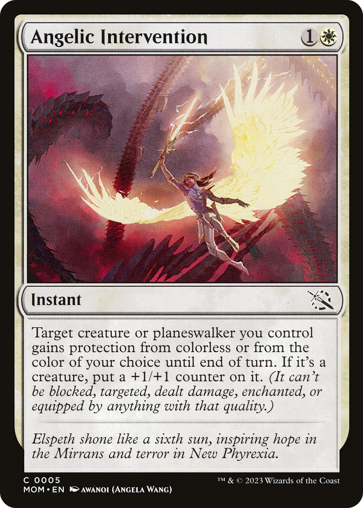 Angelic Intervention (MOM-005) - March of the Machine - Premium MTG Single from Wizards of the Coast - Just $0.25! Shop now at Game Crave Tournament Store
