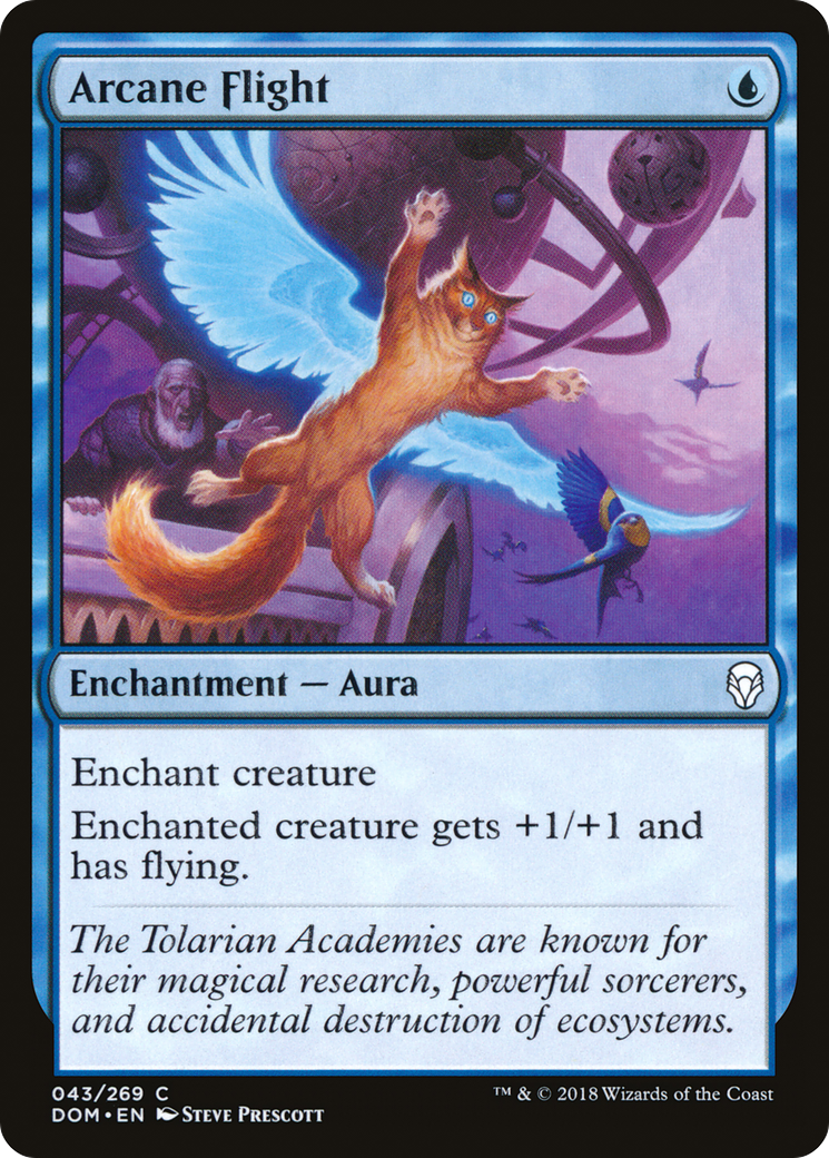 Arcane Flight (DOM-043) - Dominaria Foil - Premium MTG Single from Wizards of the Coast - Just $0.46! Shop now at Game Crave Tournament Store