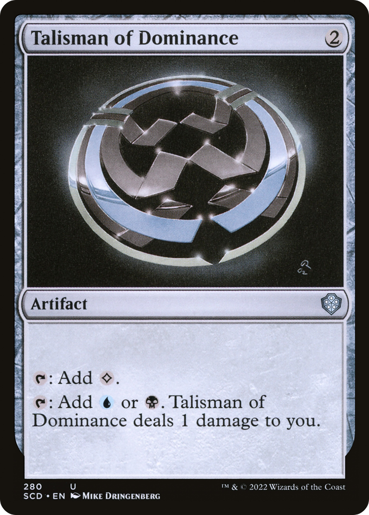 Talisman of Dominance (SCD-280) - Starter Commander Decks - Premium MTG Single from Wizards of the Coast - Just $0.61! Shop now at Game Crave Tournament Store