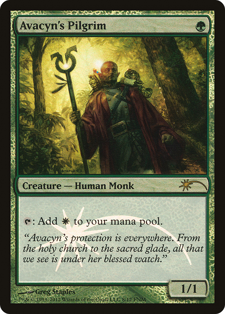 Avacyn's Pilgrim (F12-008) - Friday Night Magic 2012 Foil - Premium MTG Single from Wizards of the Coast - Just $1.77! Shop now at Game Crave Tournament Store