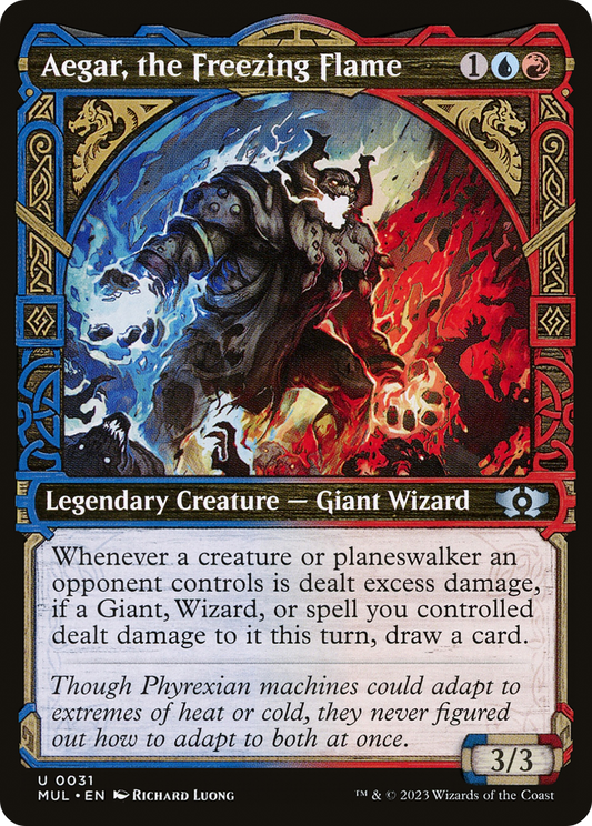 Aegar, the Freezing Flame (MUL-031) - Multiverse Legends: (Showcase) Foil - Premium MTG Single from Wizards of the Coast - Just $0.08! Shop now at Game Crave Tournament Store