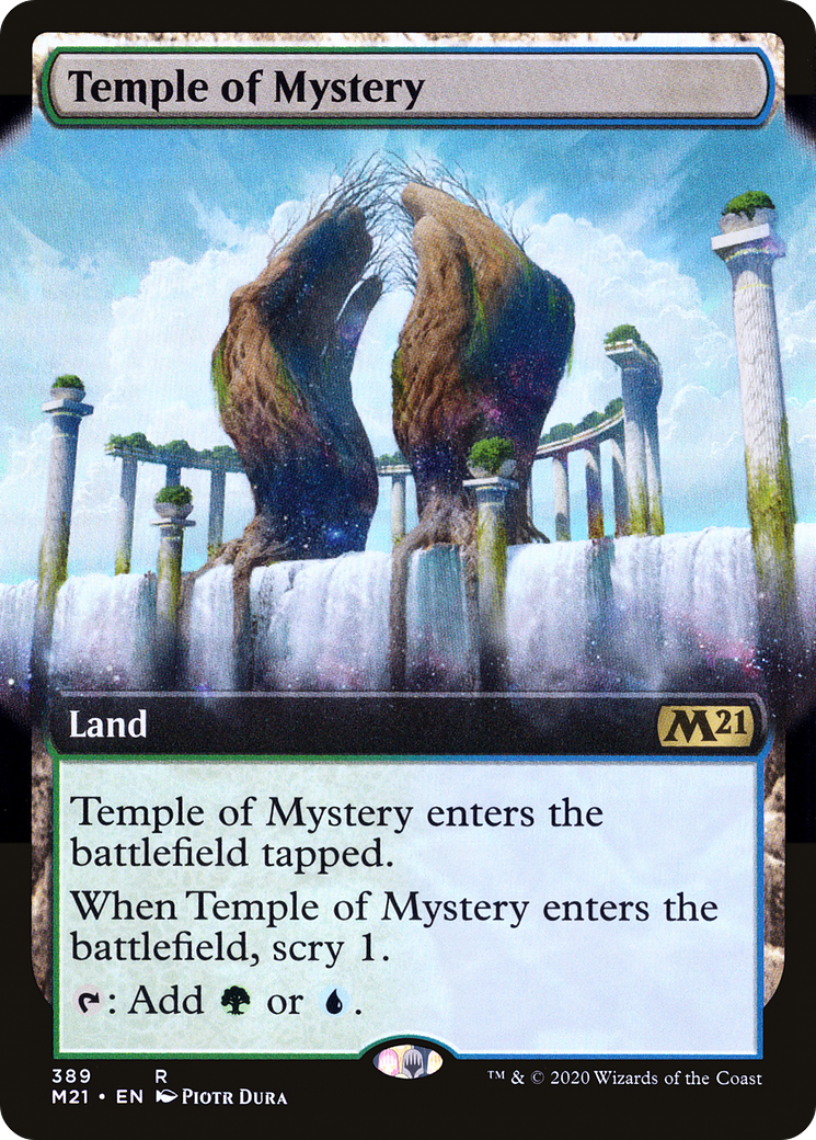 Temple of Mystery (M21-389) - Core Set 2021: (Extended Art) - Premium MTG Single from Wizards of the Coast - Just $0.27! Shop now at Game Crave Tournament Store