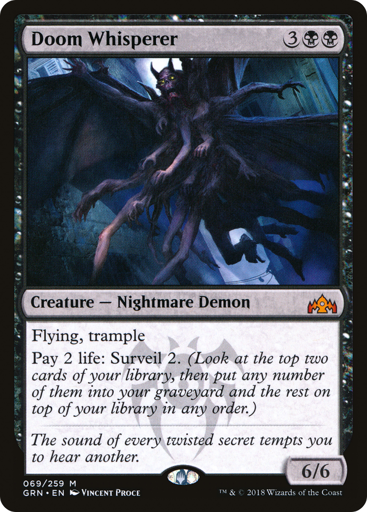 Doom Whisperer (GRN-069) - Guilds of Ravnica - Premium MTG Single from Wizards of the Coast - Just $0.52! Shop now at Game Crave Tournament Store
