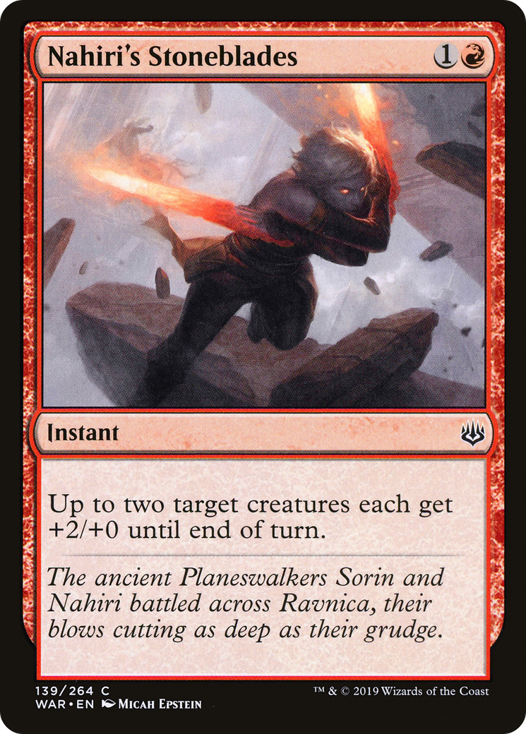 Nahiri's Stoneblades (WAR-139) - War of the Spark - Premium MTG Single from Wizards of the Coast - Just $0.08! Shop now at Game Crave Tournament Store