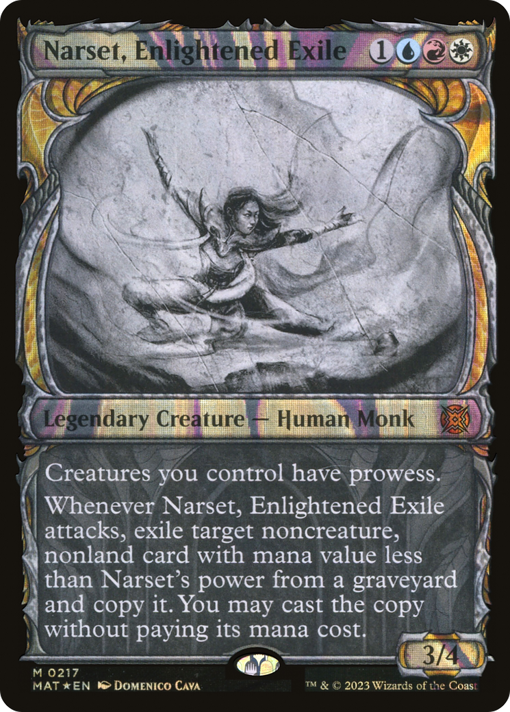 Narset, Enlightened Exile (MAT-217) - March of the Machine: The Aftermath: (Showcase) Foil - Premium MTG Single from Wizards of the Coast - Just $23.10! Shop now at Game Crave Tournament Store