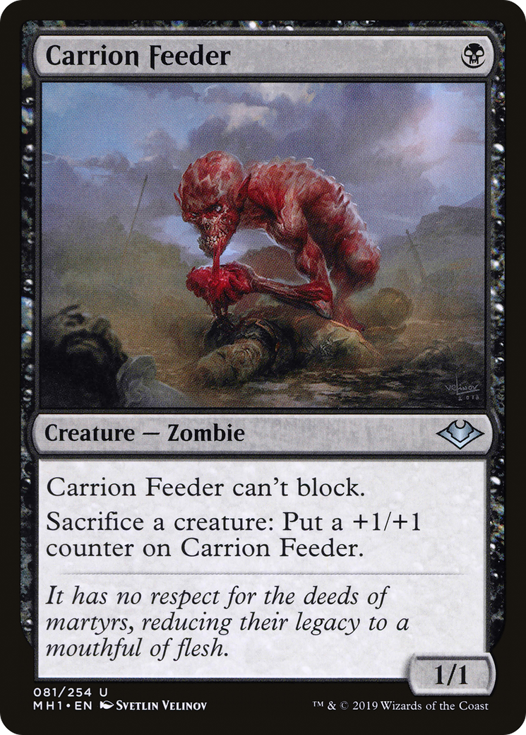Carrion Feeder (MH1-081) - Modern Horizons Foil - Premium MTG Single from Wizards of the Coast - Just $1.02! Shop now at Game Crave Tournament Store