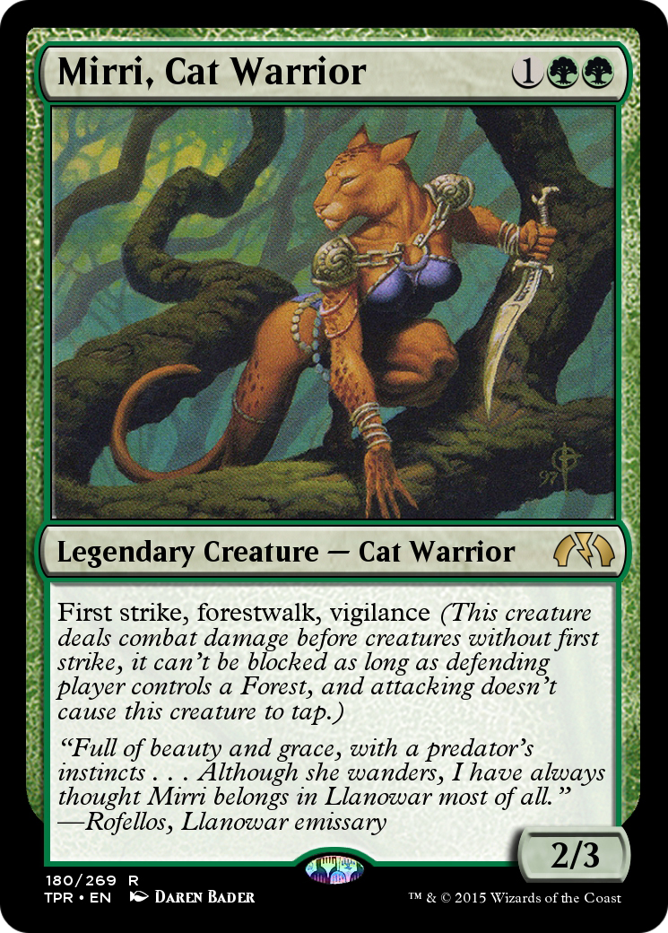 Mirri, Cat Warrior (TPR-180) - Tempest Remastered - Premium MTG Single from Wizards of the Coast - Just $0! Shop now at Game Crave Tournament Store